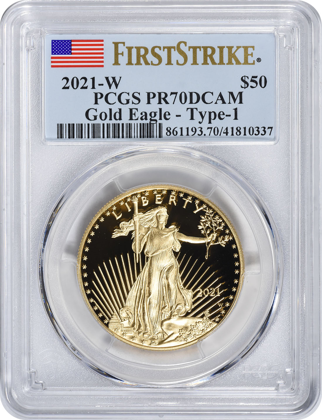2021 Type 1 Proof American Gold Eagles